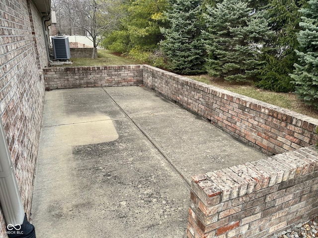 view of patio with central AC unit