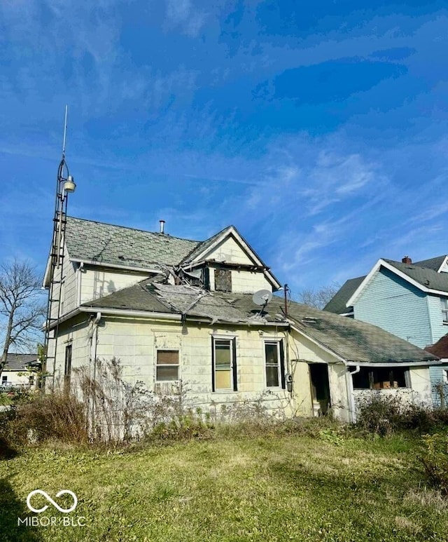 view of rear view of property