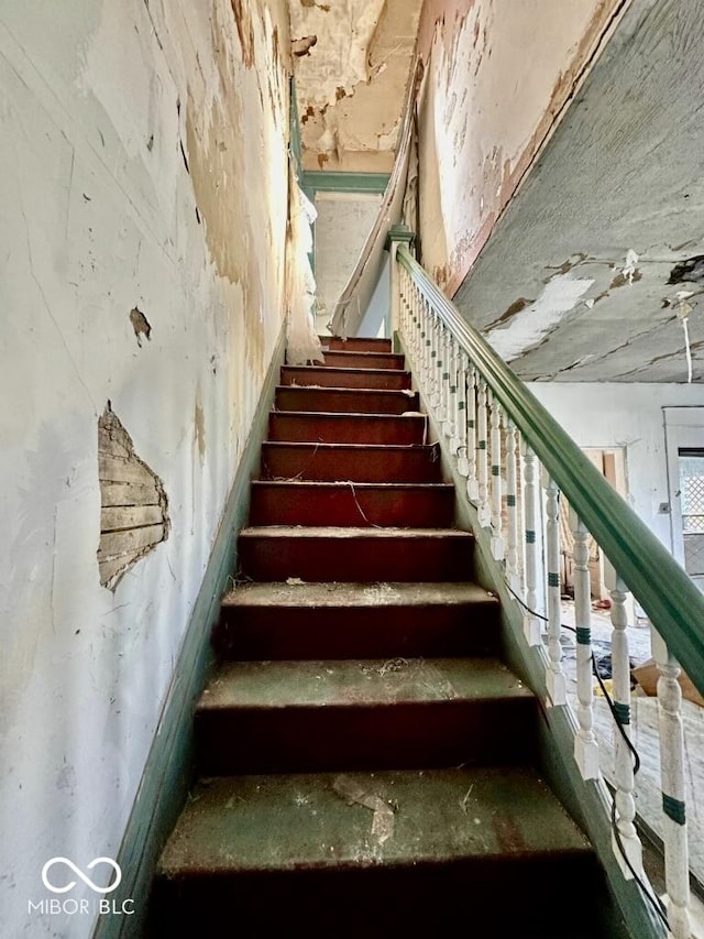 view of stairs