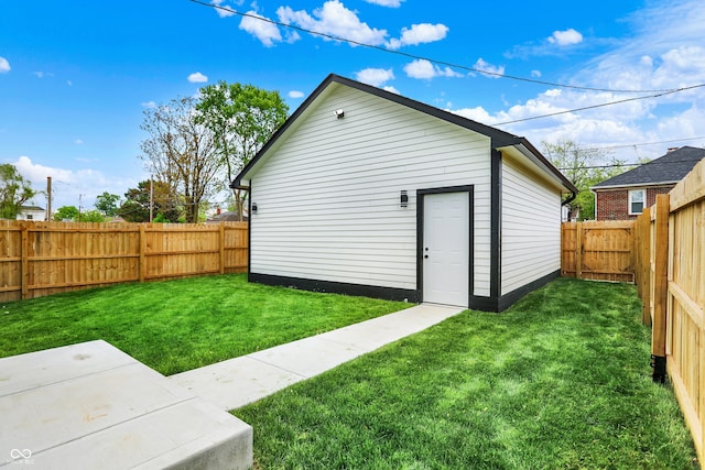 35 N Keystone Ave, Indianapolis, IN 46201 - view of outbuilding featuring a fenced backyard