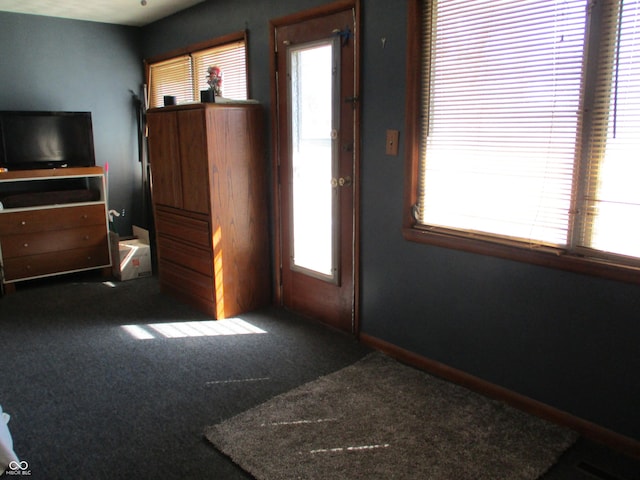 interior space with carpet floors