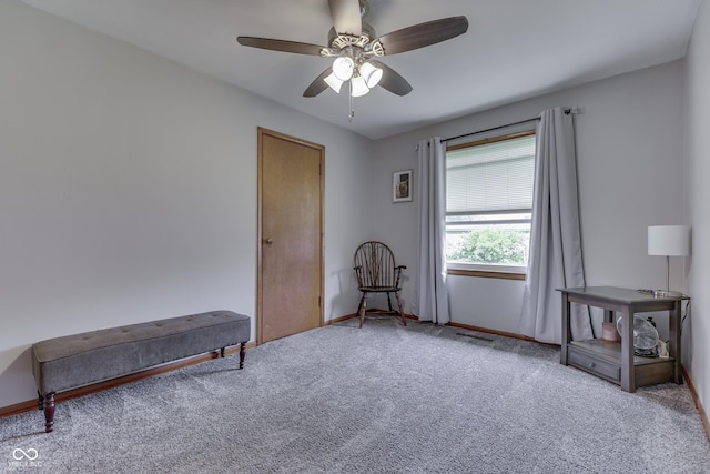 1459 S Josephine St, Martinsville, IN 46151 - carpeted spare room featuring ceiling fan and baseboards