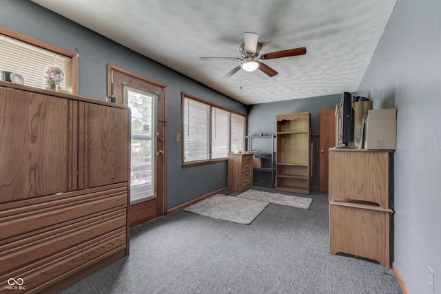 1459 S Josephine St, Martinsville, IN 46151 - unfurnished office featuring carpet flooring, ceiling fan, and baseboards