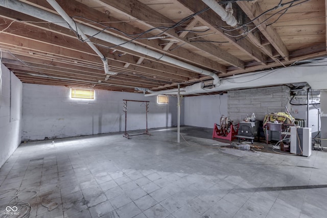 1459 S Josephine St, Martinsville, IN 46151 - below grade area featuring tile patterned floors