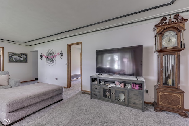 1459 S Josephine St, Martinsville, IN 46151 - living room featuring carpet floors and baseboards