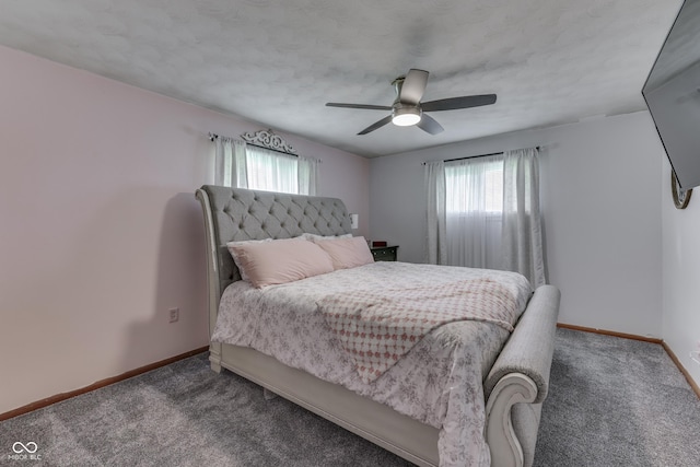 1459 S Josephine St, Martinsville, IN 46151 - carpeted bedroom with multiple windows, baseboards, and a ceiling fan
