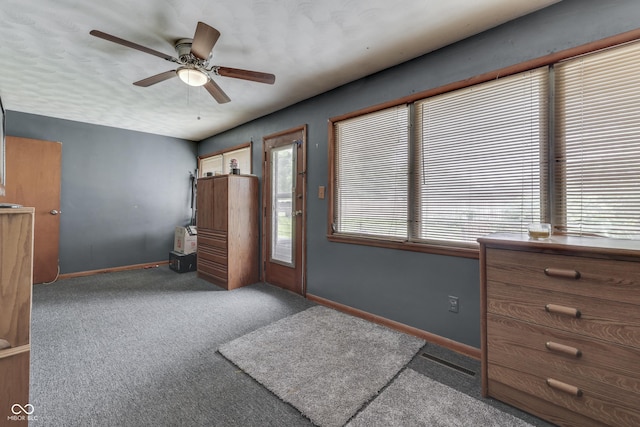 1459 S Josephine St, Martinsville, IN 46151 - bedroom with baseboards, carpet, and a ceiling fan