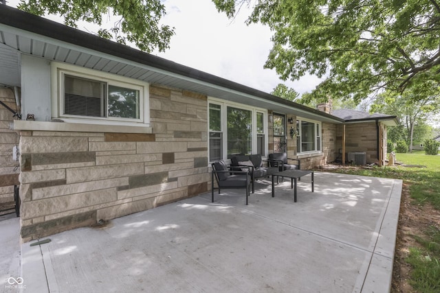 1459 S Josephine St, Martinsville, IN 46151 - view of patio with central AC unit