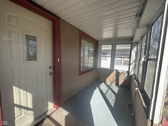 view of sunroom / solarium