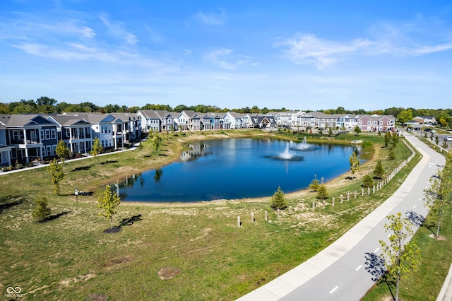 view of water feature featuring a residential view