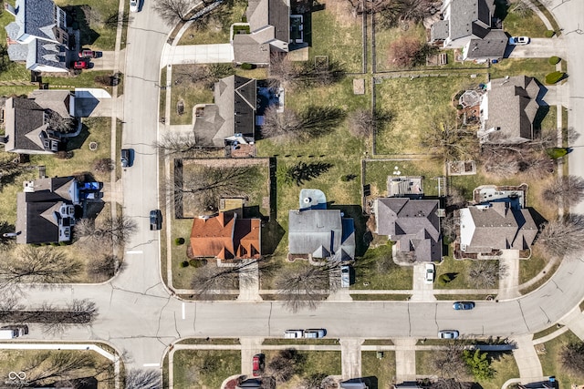 bird's eye view featuring a residential view