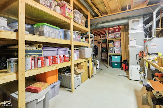 view of storage room