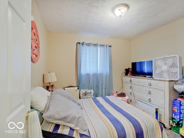 2955 Mars Hill St, Indianapolis, IN 46241 - bedroom featuring a textured ceiling and radiator