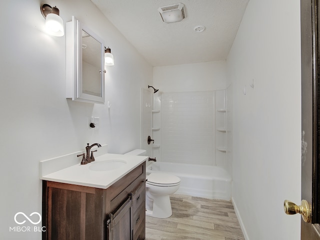 2955 Mars Hill St, Indianapolis, IN 46241 - full bathroom with wood finished floors, vanity, toilet, and bathing tub / shower combination