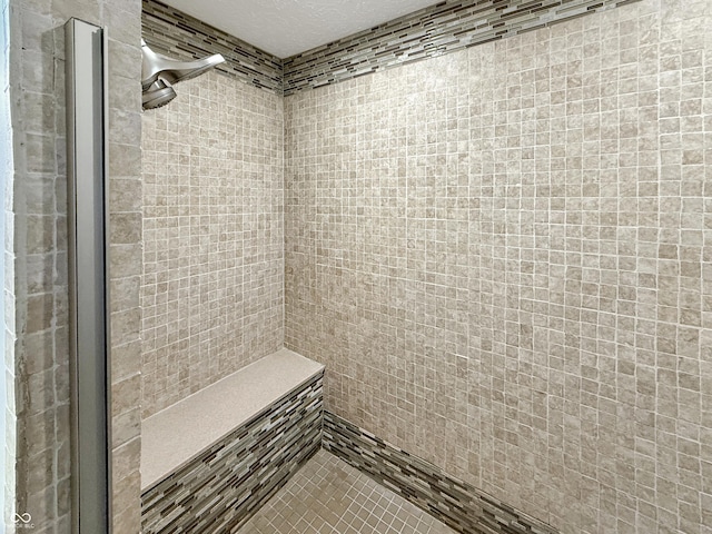 bathroom featuring a stall shower