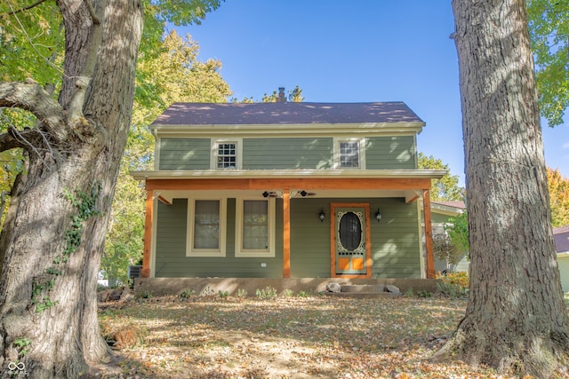 view of front of house featuring covered porch