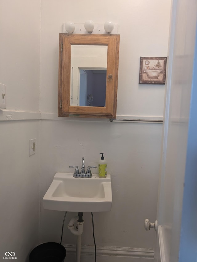 bathroom with a sink