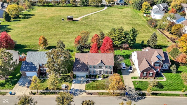 bird's eye view featuring a residential view