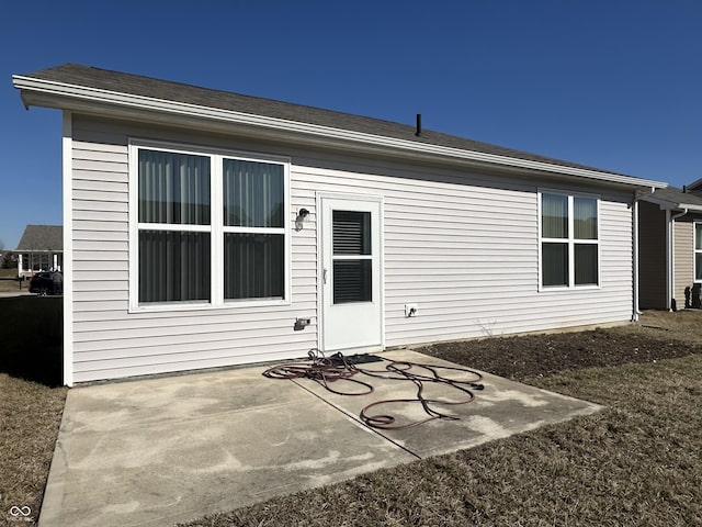 rear view of property with a patio