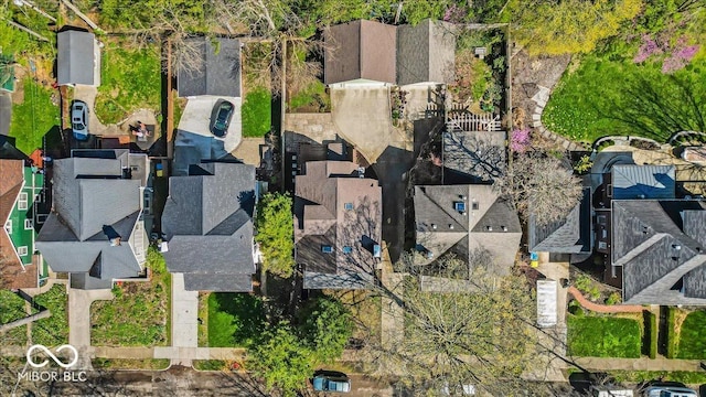 140 E 44th St, Indianapolis, IN 46205 - birds eye view of property