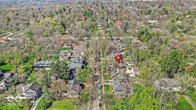140 E 44th St, Indianapolis, IN 46205 - birds eye view of property with a residential view