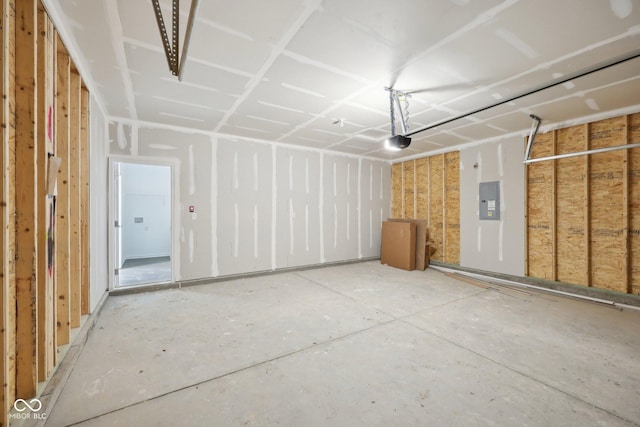 10126 Camp Creek Way, Indianapolis, IN 46229 - garage featuring a garage door opener and electric panel