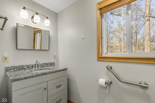 bathroom with vanity