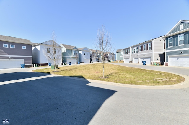 view of vehicle parking featuring a residential view