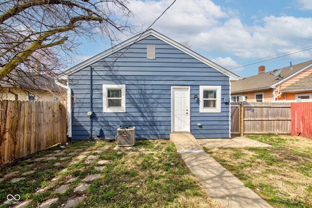 301 Villa Ave, Indianapolis, IN 46201 - back of house with a fenced backyard