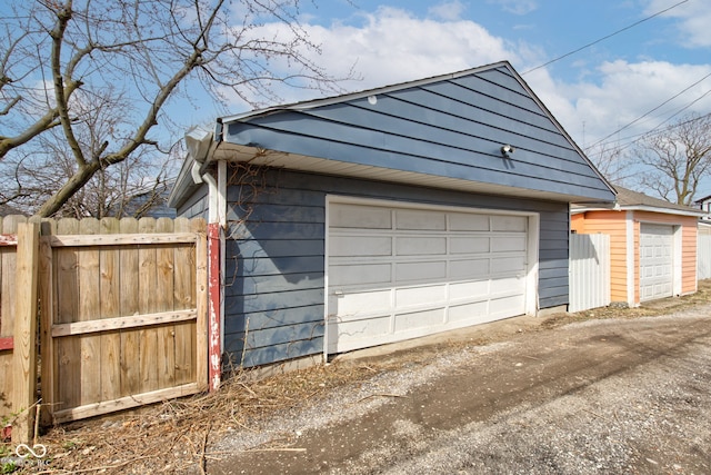 301 Villa Ave, Indianapolis, IN 46201 - detached garage featuring fence