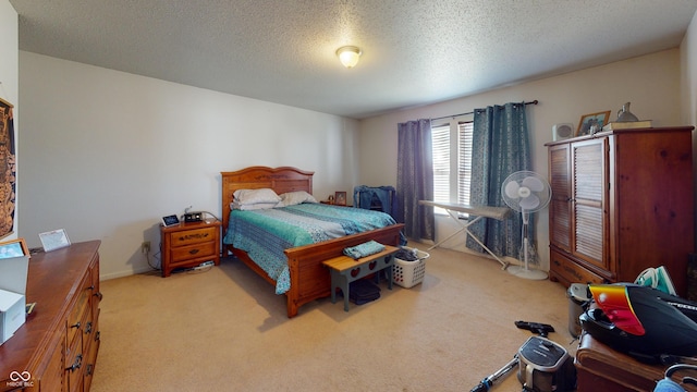 7853 Wildwood Farms Ln, Indianapolis, IN 46239 - carpeted bedroom with a textured ceiling