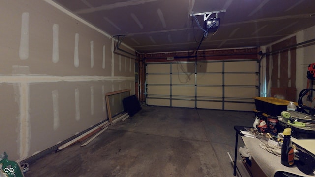 7853 Wildwood Farms Ln, Indianapolis, IN 46239 - garage featuring a garage door opener