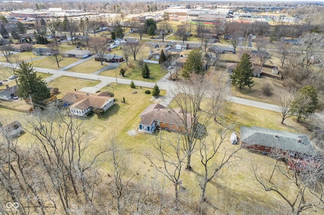 drone / aerial view featuring a residential view