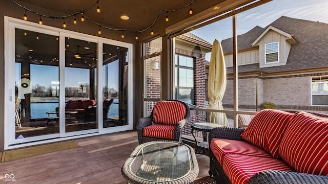 view of patio / terrace featuring an outdoor hangout area