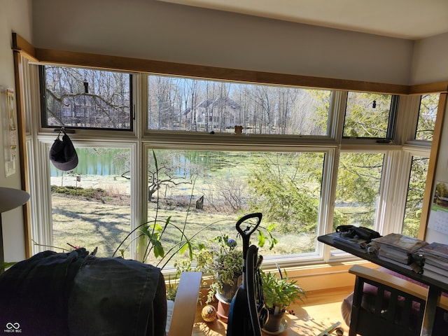 view of sunroom