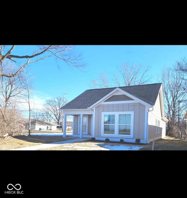 view of front of house featuring board and batten siding