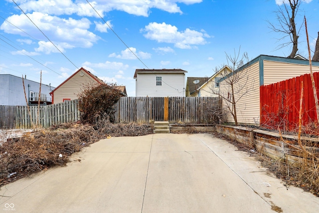 view of patio with fence