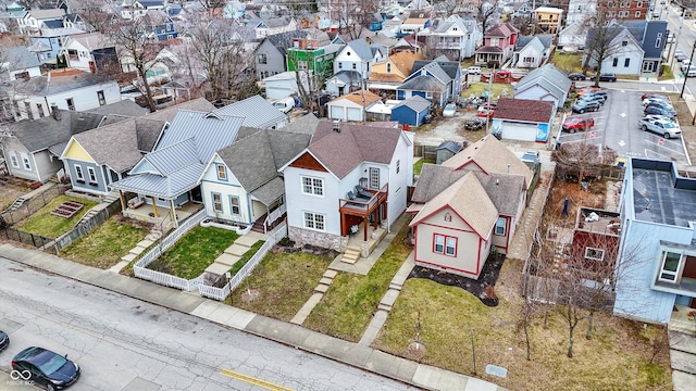 birds eye view of property featuring a residential view