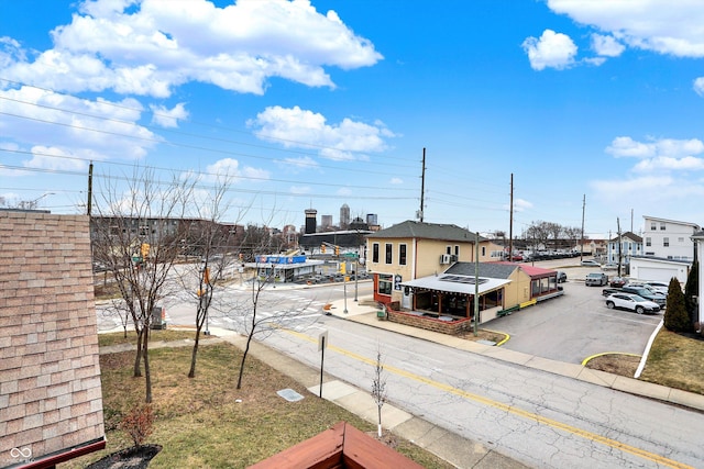 view of street with curbs and sidewalks