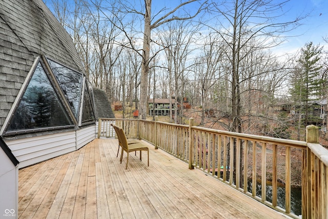 view of wooden terrace