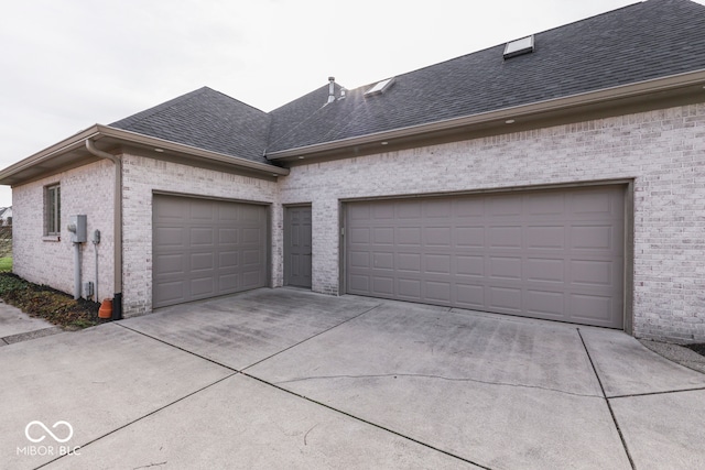 garage with driveway