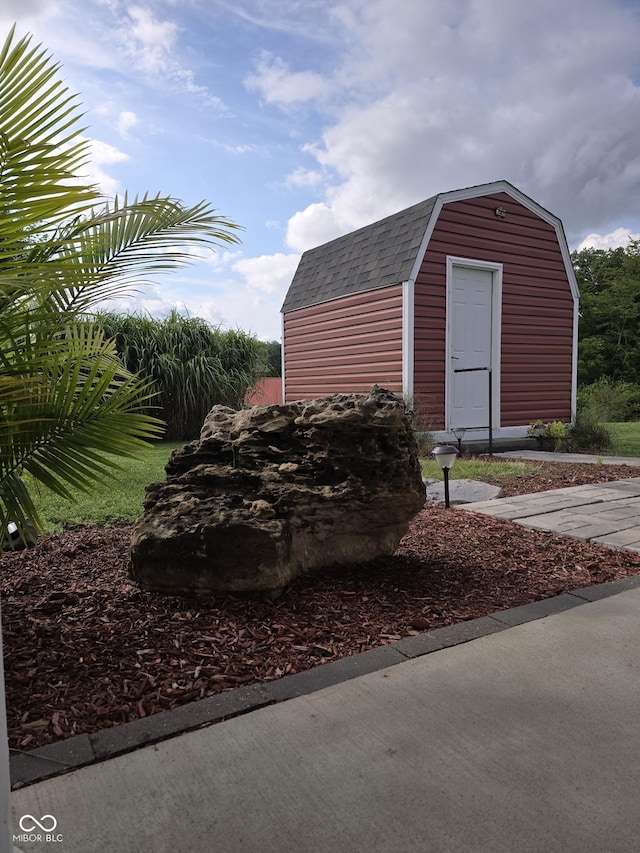 view of shed