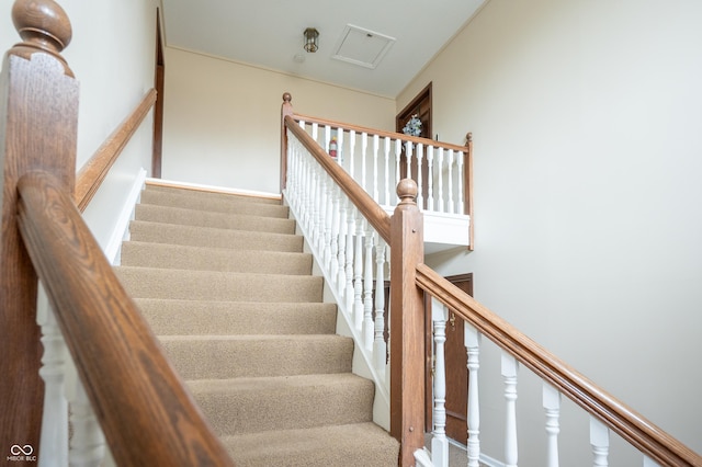 view of staircase