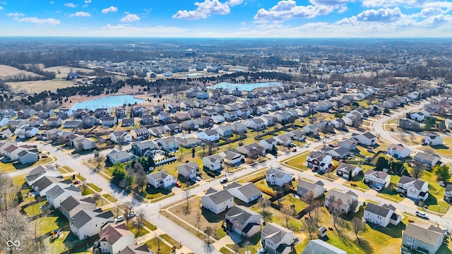 bird's eye view featuring a residential view