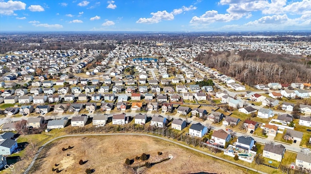 birds eye view of property featuring a residential view