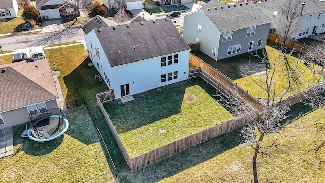 aerial view featuring a residential view