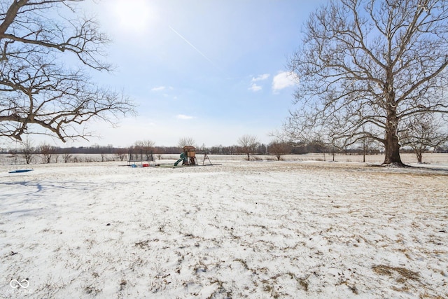 view of yard featuring playground community