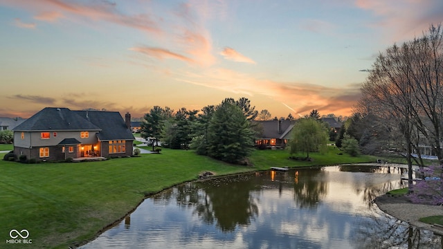 property view of water