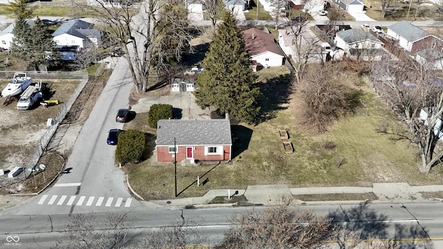 drone / aerial view featuring a residential view