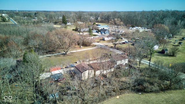 aerial view featuring a rural view